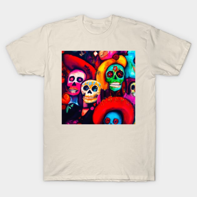 SUGAR SKULLS T-Shirt by Art Unplugged